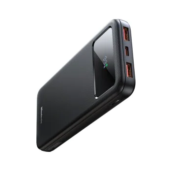 Външна батерия (MC-4220) - Mcdodo - Type-C + 2x USB-A, 10000mAh, 22.5W, LED дисплей - Черно