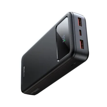 Външна батерия (MC-4230) - Mcdodo - Type-C + 2x USB-A, 20000mAh, 22.5W, LED дисплей - Черно