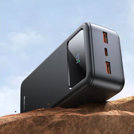 Външна батерия (MC-4240) - Mcdodo - Type-C + 2x USB-A, 30000mAh, 22.5W, LED дисплей - Черно