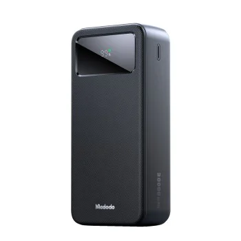 Външна батерия (MC-4240) - Mcdodo - Type-C + 2x USB-A, 30000mAh, 22.5W, LED дисплей - Черно