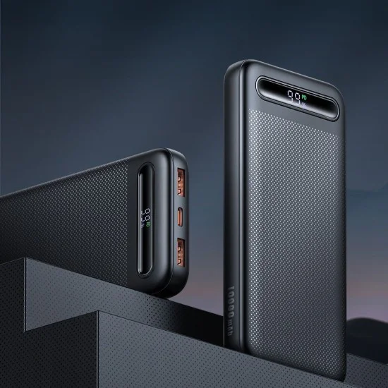 Външна батерия Star Series (MC-3881) - Mcdodo - USB-C + 2x USB, 10000mAh, 22.5W, дисплей - Черно