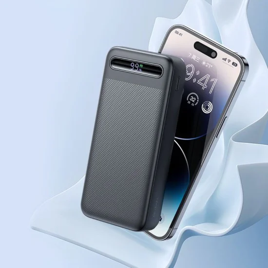 Външна батерия Star Series (MC-3891) - Mcdodo - USB-C + 2x USB, 20000mAh, 22.5W, дисплей - Черно