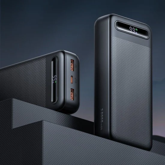 Външна батерия Star Series (MC-3891) - Mcdodo - USB-C + 2x USB, 20000mAh, 22.5W, дисплей - Черно