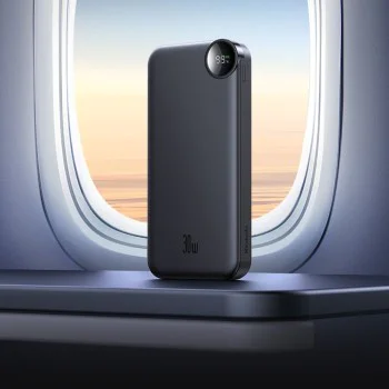 Mcdodo - Външна батерия (MC-3850) - USB-C порт, 10000mAh, 30W, LED дисплей - Черен