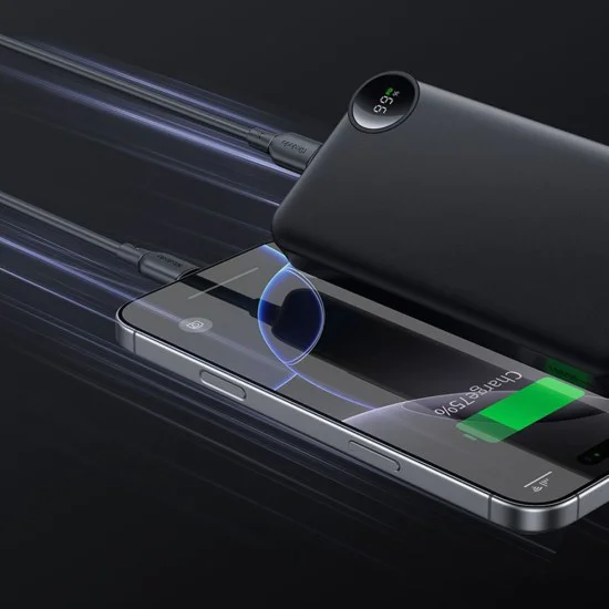 Mcdodo - Външна батерия (MC-3850) - USB-C порт, 10000mAh, 30W, LED дисплей - Черен