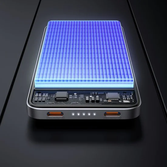 Магнитна външна батерия Meta Series (MC-3781) - Mcdodo - 10000mAh, 20W, ултратънък дизайн - Черно