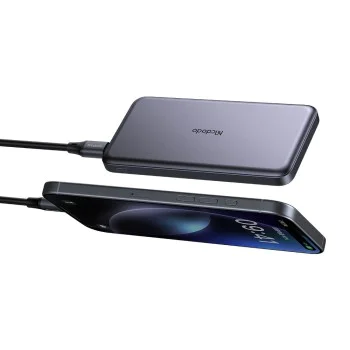 Магнитна външна батерия Meta Series (MC-3781) - Mcdodo - 10000mAh, 20W, ултратънък дизайн - Черно