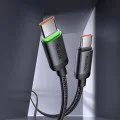 Кабел за данни – Mcdodo (CA-4410) – USB-C → USB-C, найлон оплетка, алуминий, PD60W, 1m – Черен
