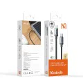 Кабел за данни – Mcdodo (CA-4410) – USB-C → USB-C, найлон оплетка, алуминий, PD60W, 1m – Черен