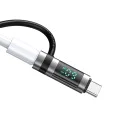 Адаптер Pigeon Series (OT-0180) със силиконова каишка - Mcdodo - Lightning към USB-C, 60W, LED дисплей - Черно