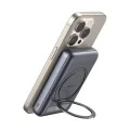 Магнитна външна батерия Meta Series (MC-8371) - Mcdodo - вградена 360° стойка пръстен, 10000mAh, 20W - Тъмносиво