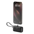 Mcdodo - Power Bank FreeKit Series (MC-7760) - с вграден кабел и конектор USB-C, 5000mAh, 22.5W - Черен