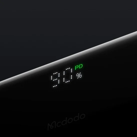 Mcdodo - Външна батерия FreeKit Series (MC-7800) - с вграден кабел и конектор Lightning, 5000mAh, 22.5W - Черен