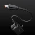 Mcdodo - Външна батерия FreeKit Series (MC-7800) - с вграден кабел и конектор Lightning, 5000mAh, 22.5W - Черен
