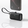 Mcdodo - Външна батерия FreeKit Series (MC-7800) - с вграден кабел и конектор Lightning, 5000mAh, 22.5W - Черен