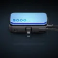 Mcdodo - Външна батерия FreeKit Series (MC-7800) - с вграден кабел и конектор Lightning, 5000mAh, 22.5W - Черен