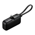 Mcdodo - Външна батерия FreeKit Series (MC-7800) - с вграден кабел и конектор Lightning, 5000mAh, 22.5W - Черен