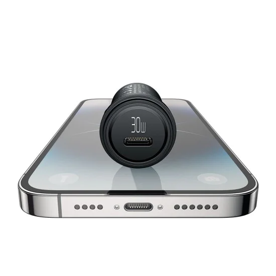 Зарядно за автомобил – Mcdodo Obsidian Series (CC-7493) – включен Type-C кабел, PD30W, Smart IC, 1.2m – Черен