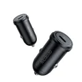 Зарядно за автомобил – Mcdodo Obsidian Series (CC-7493) – включен Type-C кабел, PD30W, Smart IC, 1.2m – Черен