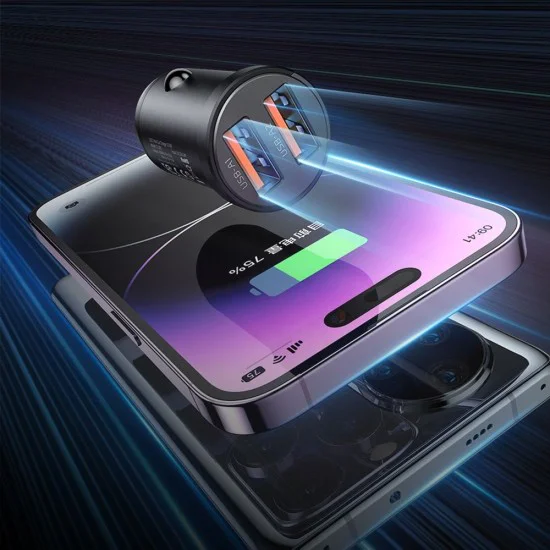 Зарядно за автомобил – Mcdodo Cool Series (CC-2950) – двоен порт, 15.5W, мини размер – Черен