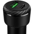 Зарядно за автомобил – Mcdodo (CC-5970) – двоен порт, бързо зареждане 38W, Smart IC, устойчив материал – Черен