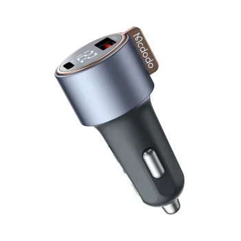 Зарядно за автомобил – Mcdodo Venus Series (CC-3690) – двоен порт, PD75W, дигитален дисплей, 12–24V – Черен