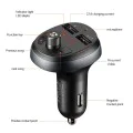FM модулатор със зарядно за кола (CC-6880) - Mcdodo - 2x USB-A, LED дисплей, 2.1A - Черно