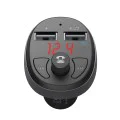 FM модулатор със зарядно за кола (CC-6880) - Mcdodo - 2x USB-A, LED дисплей, 2.1A - Черно
