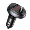 FM модулатор със зарядно за кола (CC-6880) - Mcdodo - 2x USB-A, LED дисплей, 2.1A - Черно