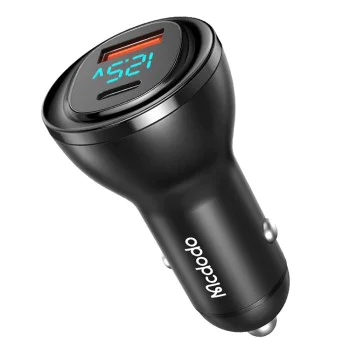 Зарядно за автомобил – Mcdodo (CC-5670) – двоен порт, 95W, бързо зареждане, LED дисплей – Черен