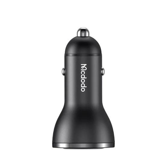 Зарядно за автомобил – Mcdodo (CC-5670) – двоен порт, 95W, бързо зареждане, LED дисплей – Черен