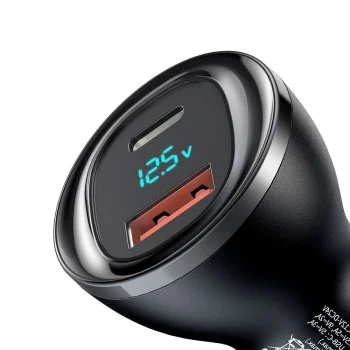 Зарядно за автомобил – Mcdodo (CC-5670) – двоен порт, 95W, бързо зареждане, LED дисплей – Черен