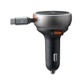 Зарядно за автомобил – Mcdodo (CC-4850) – с прибиращ се USB-C кабел, 80W, двоен порт, светлинен индикатор, 80см – Черен