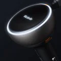 Зарядно за автомобил – Mcdodo (CC-4850) – с прибиращ се USB-C кабел, 80W, двоен порт, светлинен индикатор, 80см – Черен