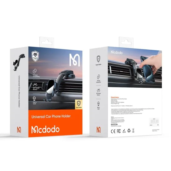 Стойка за кола (CM-7220) за табло и стъкло - Mcdodo - 360° ротация, за телефони до 6.7
