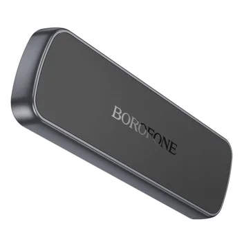 Автомобилен държач – Borofone (BH121) – магнитен, за табло, лепяща основа, 4.5–7" – Черен/Сив