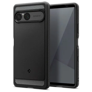 Калъф за Sony Xperia 10 VII – Spigen Rugged Armor – Черен
