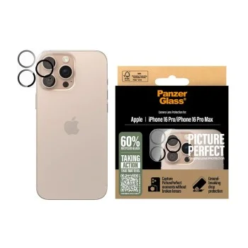 Протектор - Камера за iPhone 16 Pro / iPhone 16 Pro Max - PanzerGlass® - PicturePerfect протектор за обектив на камера - Прозрачен