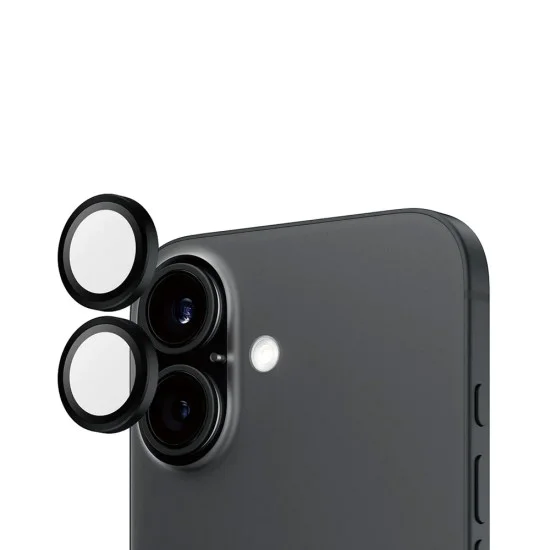 Протектор - Камера за iPhone 16 / iPhone 16 Plus - PanzerGlass® - Hoops® Протектор за обектив на камера - Черен