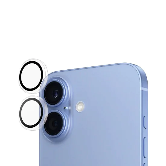 Протектор - Камера за iPhone 16 / iPhone 16 Plus - PanzerGlass® - Hoops® Протектор за обектив на камера - Прозрачен