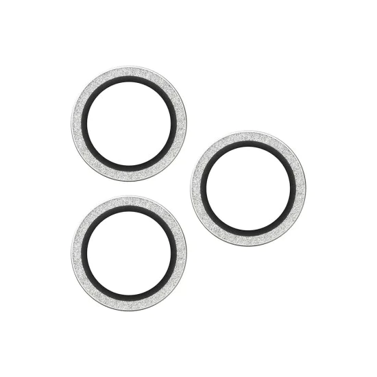 Протектор - Камера за iPhone 17 Pro / iPhone 17 Pro Max / iPhone 16 Pro / iPhone 16 Pro Max - PanzerGlass® - Hoops® протектор за обектив на камера - с брокат и сребрист цвят