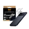 Протектор - Камера за iPhone 17 Pro / iPhone 17 Pro Max / iPhone 16 Pro / iPhone 16 Pro Max - PanzerGlass® - Hoops® протектор за обектив на камера - с брокат и сребрист цвят