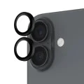 Протектор - Камера за iPhone 17 / iPhone 16 / iPhone 16 Plus - PanzerGlass® - Hoops® Протектор за обектив на камера - Черен