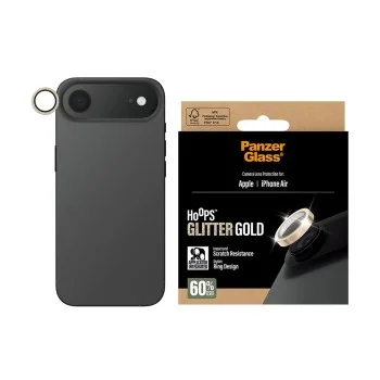 Протектор - Камера за iPhone 17 Air - PanzerGlass® - Hoops® протектор за обектив на камера - златист с брокат