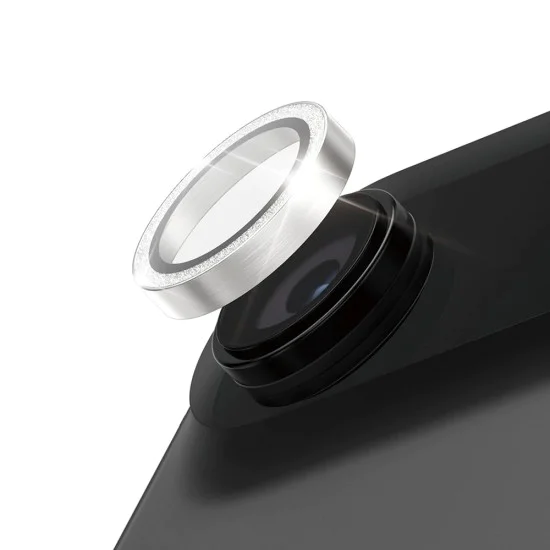 Протектор - Камера за iPhone 17 Air - PanzerGlass® - Hoops® протектор за обектив на камера - с брокат и сребрист цвят