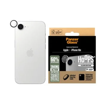 Протектор - Камера за iPhone 16e - PanzerGlass® - Hoops® Протектор за обектив на камера - Прозрачен