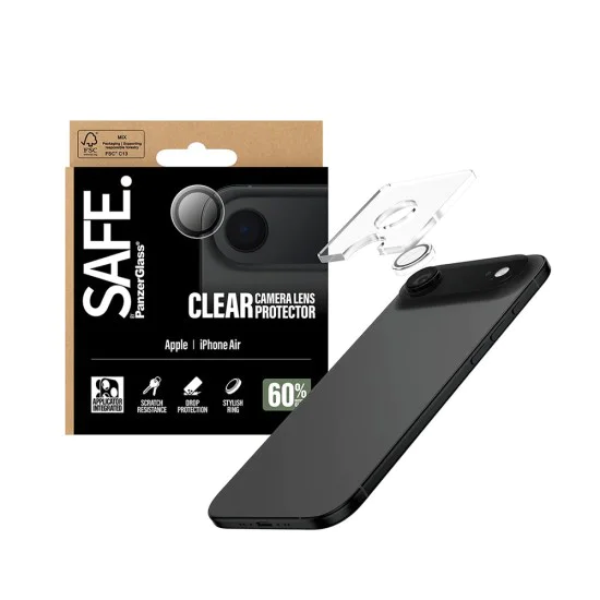 Протектор - Камера за iPhone 17 Air - PanzerGlass® - SAFE. Протектор за обектив на камера - Прозрачен