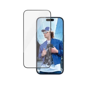 PanzerGlass® - Ултраширок протектор за екран - iPhone 16 / iPhone 15 - Черен