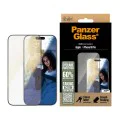 PanzerGlass® - Ултраширок протектор за екран EyeCare - iPhone 16 Pro - Черен