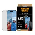 PanzerGlass® - Ултраширок двустранен протектор за екран с EasyAligner - iPhone 17 Pro - Черен